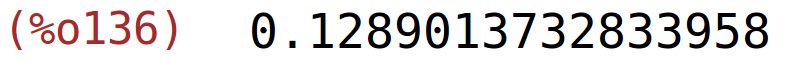 (%o136)	0.1289013732833958