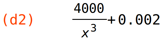 (d2)	4000/x^3+0.002