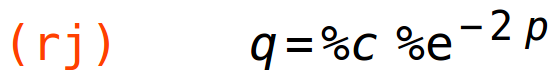 (rj)	q=%c*%e^(-2*p)