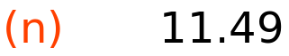 (n)	11.49