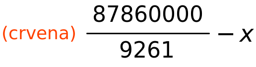 (crvena)	87860000/9261-x